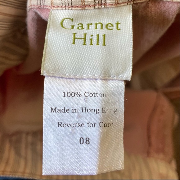 Garnet Hill Dusty Rose Pink High Waist Ribbed Cotton Corduroy Cuffed Pants SZ 8 - Picture 12 of 13